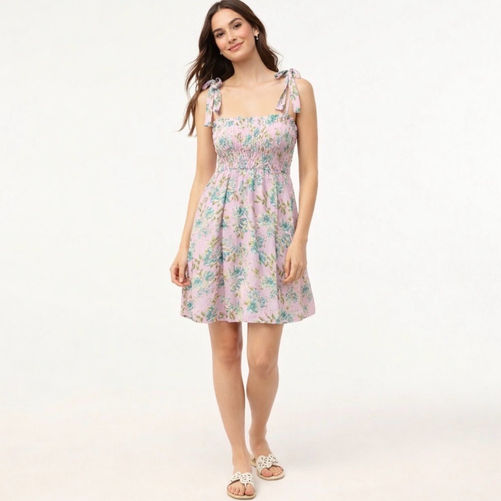 Judith March Floral Smocked Sundress Sz S
